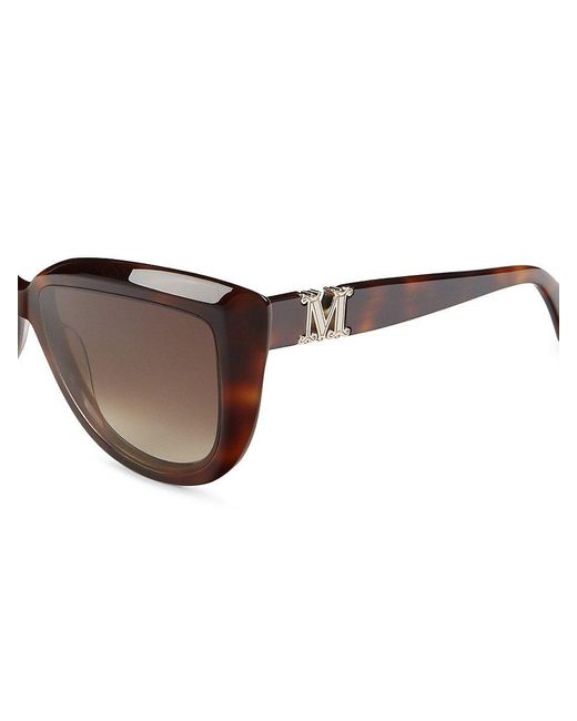 Max Mara Brown 56mm Cat Eye Sunglasses
