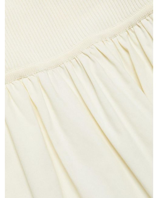 Tanya Taylor White Josephina Tiered Minidress