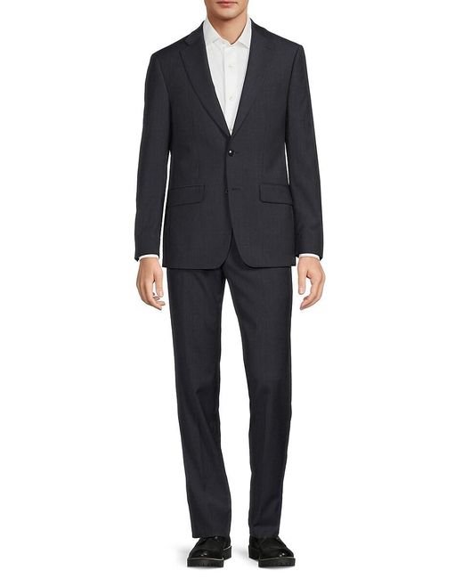 Calvin Klein Black Wool Blend Suit for men