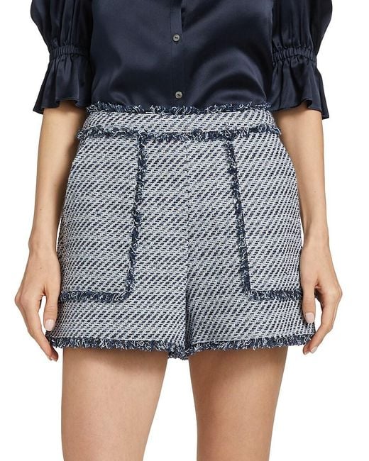 Cinq À Sept Blue Allen Bouclé Shorts