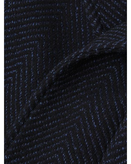 Cardinal Of Canada Black Tatum Relaxed-Fit Wool-Blend Topcoat for men