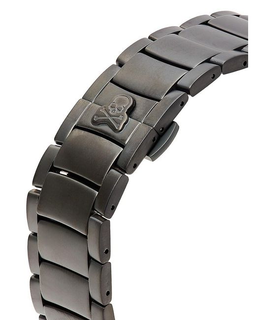 Philipp Plein $keleton $pectre 42mm Black Ip Stainless Steel & Preciosa Crystals Automatic Bracelet Watch for men