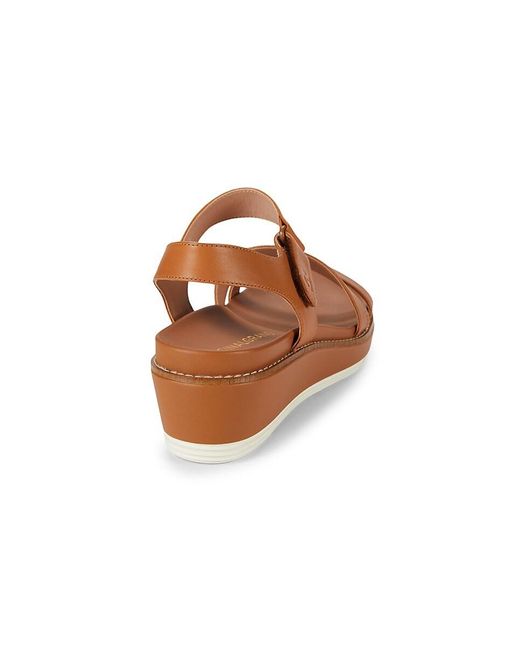 Cole Haan Brown Og Peyton Leather Sandals