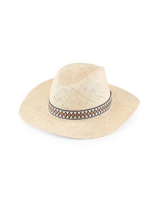 Bruno Magli Natural Raffia Straw Panama Hat for men
