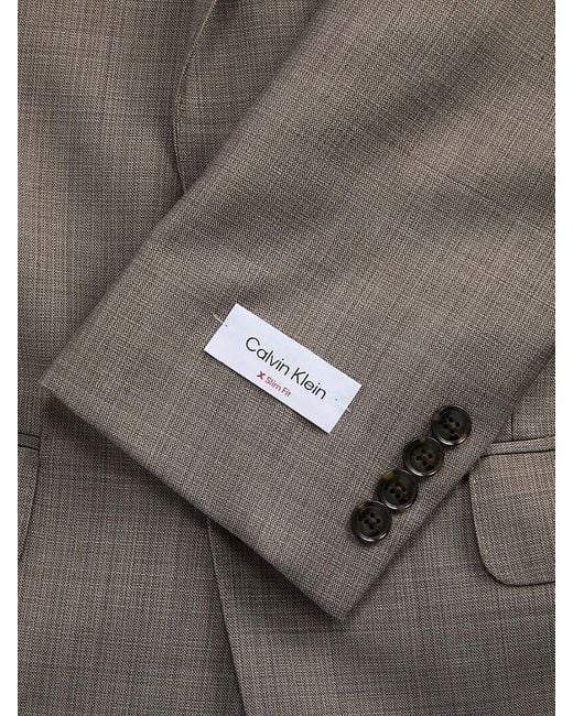 Calvin Klein Gray Wool Blend Suit for men