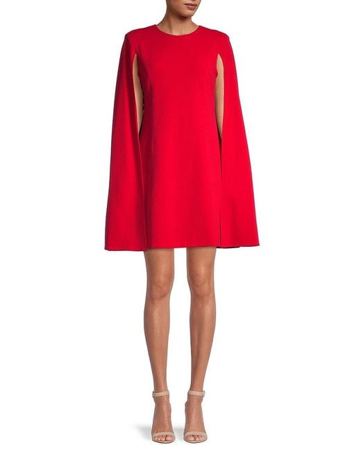 Calvin klein crepe cape dress hotsell