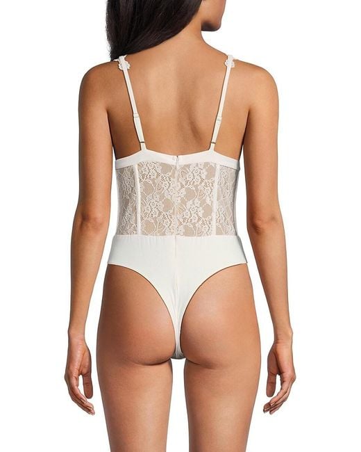 Cami NYC Black Carlotta Lace & Boning Bodysuit