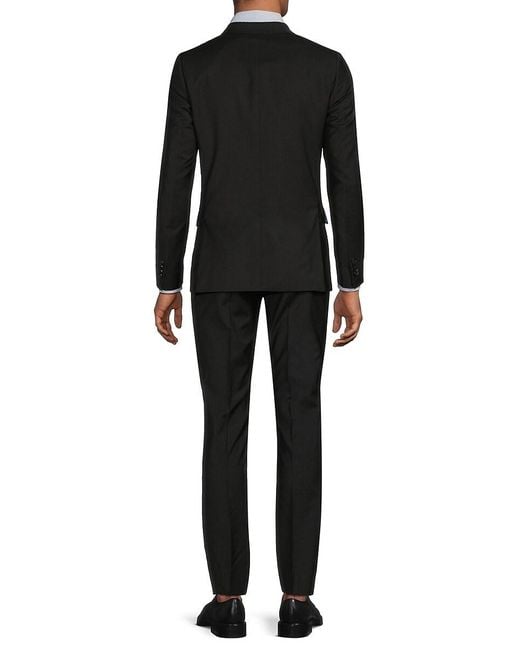 Paul Smith Black Wool Two-Button Classic-Fit Suit for men