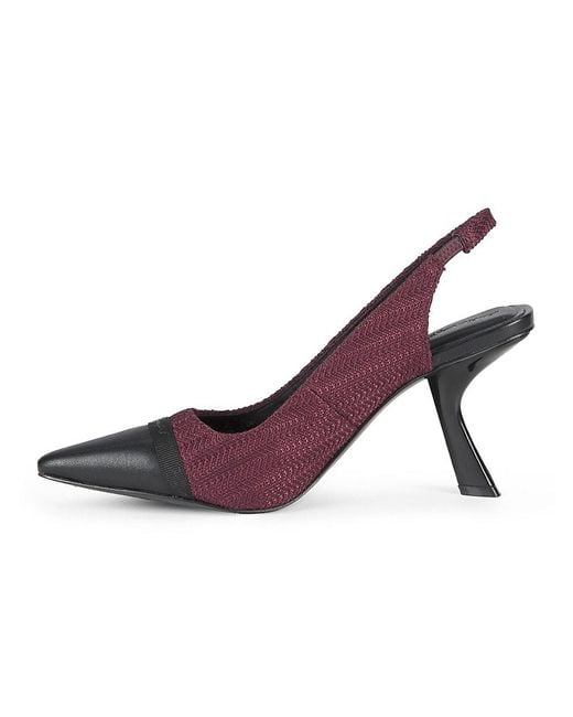 Karl Lagerfeld Purple Kinsley 75Mm Slingback Pointed-Toe Pumps