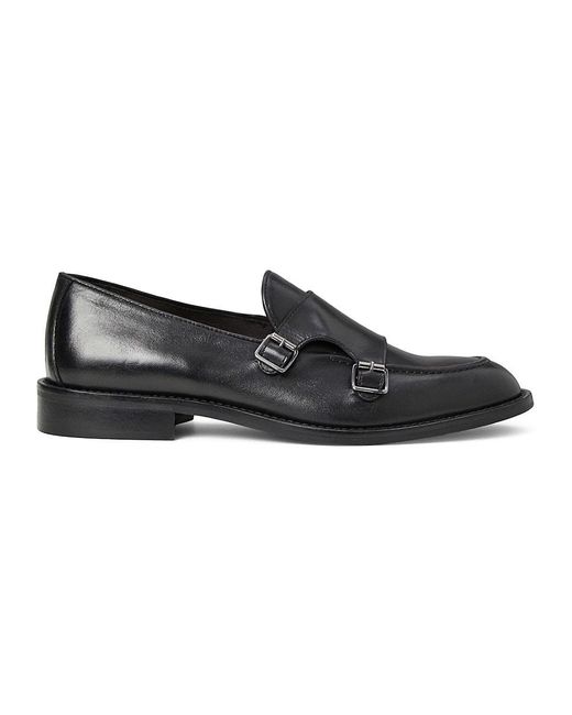 Bruno Magli Blake Leather Double Monk Strap Shoes in Black for Men Lyst UK