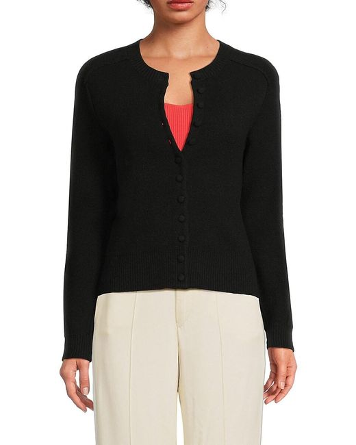 Rag & Bone Black Bridget Crew Cardigan