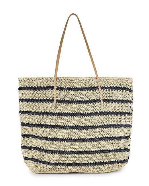 Hat Attack Natural Nova Striped Tote