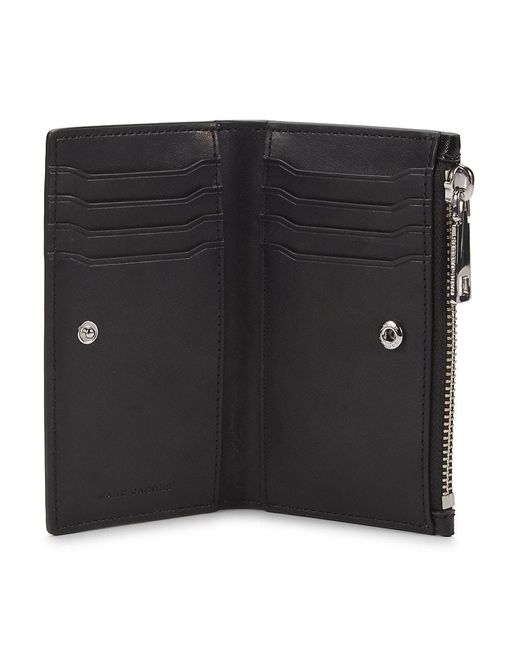 Marc Jacobs Black Logo Textured Bifold Wallet