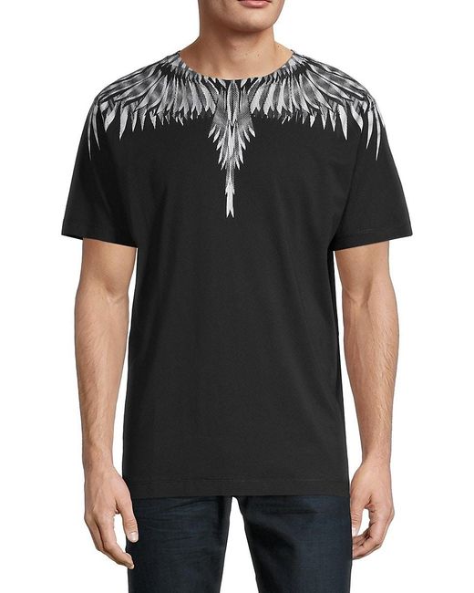 Marcelo Burlon Cotton Wings Regular-fit T-shirt in Black White (Black) for Men Lyst