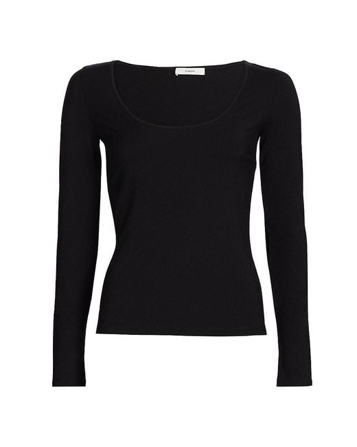 Vince Black Scoopneck T-Shirt