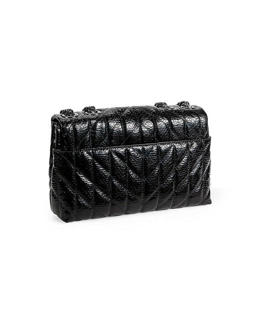 Karl Lagerfeld Black Lafayette Quilted Shoulder Bag