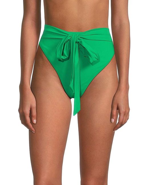 GOOD AMERICAN Green 10 Ways To Wear Leopard Print Bikini Bottom