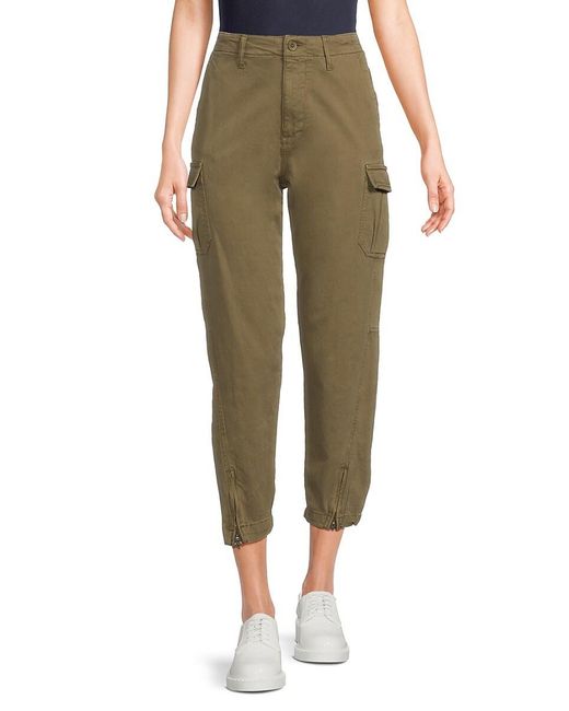Current/Elliott Green The Cadet Cropped Cargo Joggers