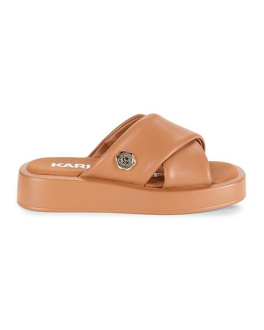 Crisscross platform sandals hot sale