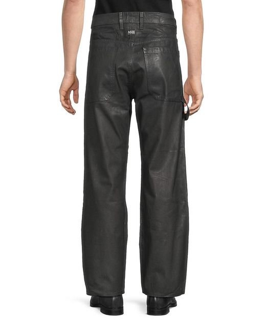 G-Star Black Fantom Flat Front Jeans for men