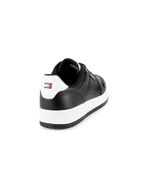 Tommy Hilfiger Black Logo Low Top Sneakers for men