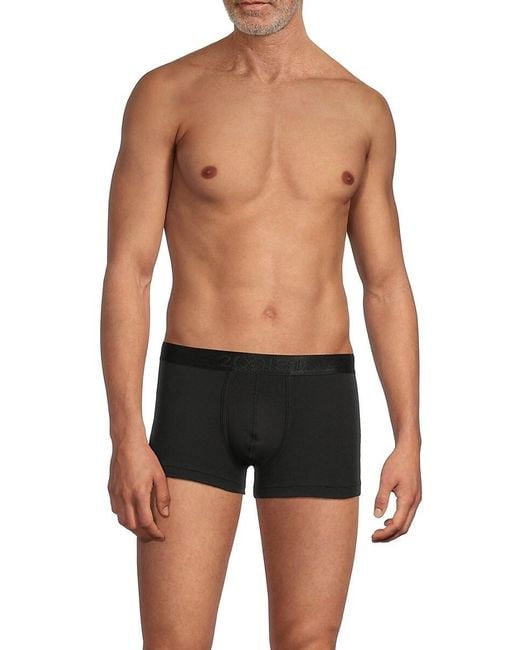 2xist Blue 2(X)Ist Pima Cotton Logo Boxer Briefs for men