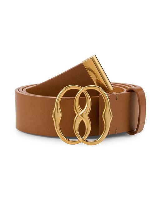 Bally Brown Logo Leather Belt for men