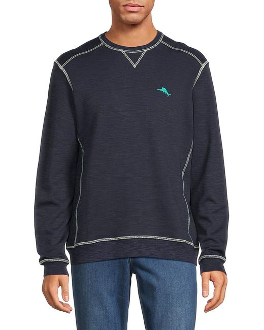 Tommy Bahama Blue Tobago Bay Poolside Party Graphic Sweatshirt for men