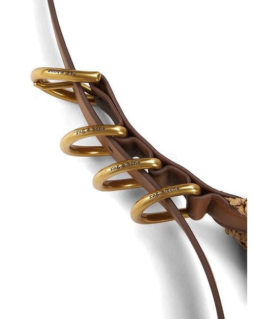 Rag & Bone Brown Medium Mercer Straw Shoulder Bag