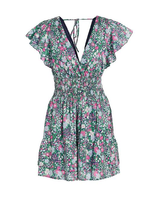 Rails Blue Kimora Floral Cotton Minidress