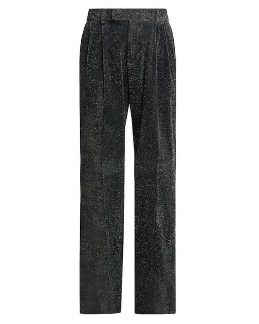 Amiri Double-Pleated Shimmer Pants in Black for Men | Lyst