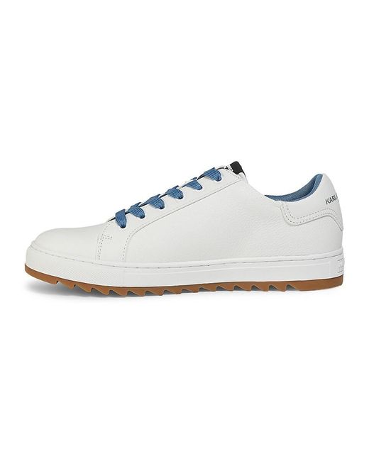 Karl Lagerfeld White Logo Low-top Sneakers for men
