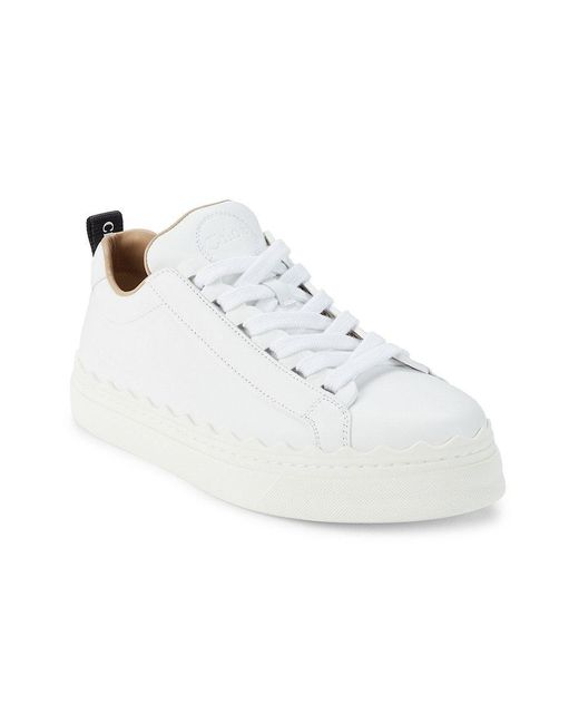 White chloe shop sneakers