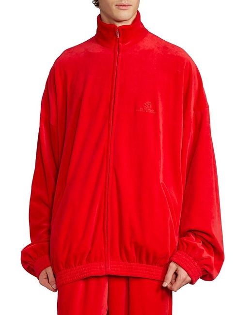 balenciaga red tracksuit