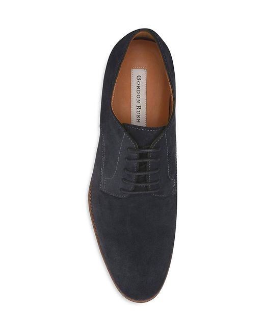 Gordon Rush Black Suede Derby Shoes for men