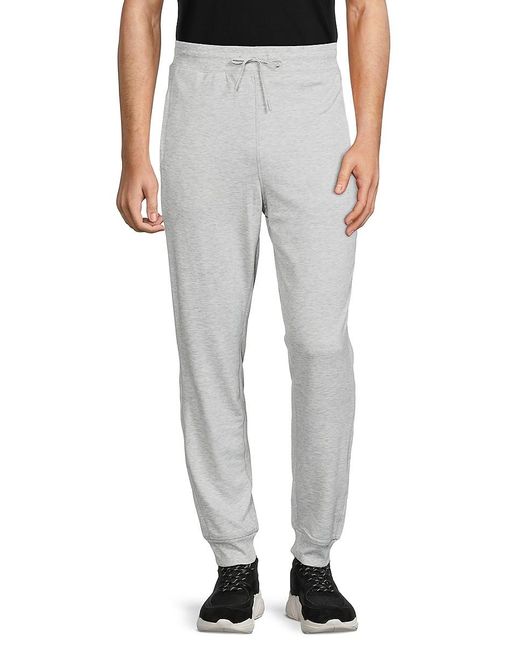 90 Degrees Terry Modal Joggers in Heather Grey (Gray) for Men | Lyst