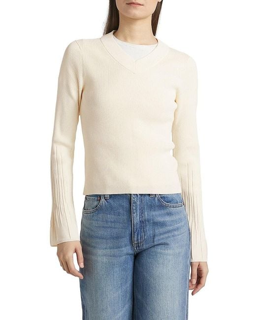 Rag & Bone Blue Austen V-Neck Sweater
