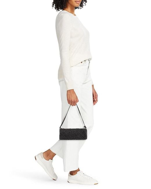 Walter Baker Black Quinn Knot Barrel Leather Shoulder Bag