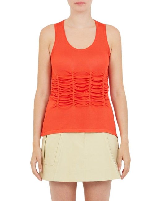 women's ruched tank tops