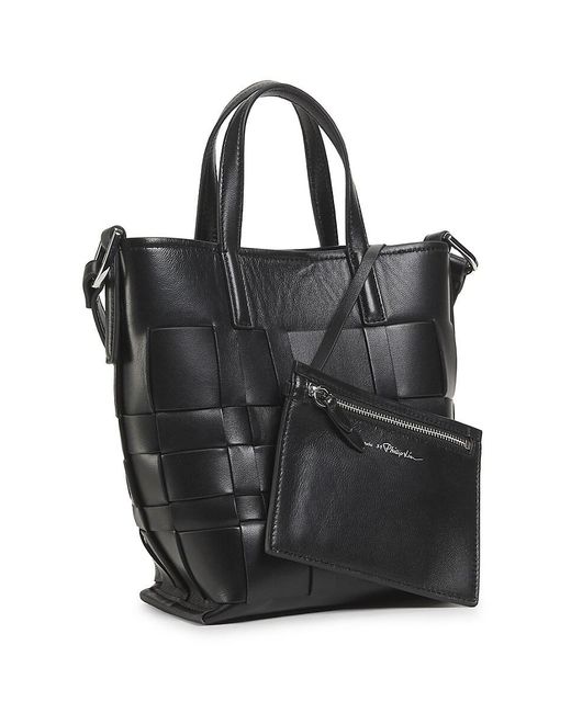 3.1 Phillip Lim Black Odita Mini Leather Top Handle Bag