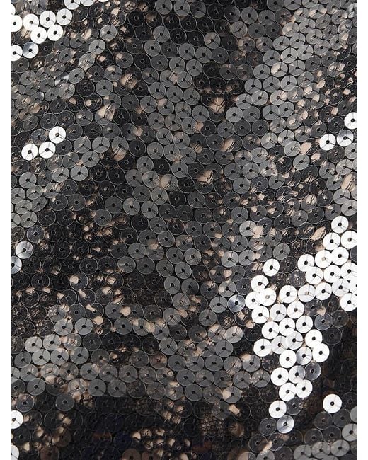 Kobi Halperin Black Maya Sequined Lace Sheath Dress