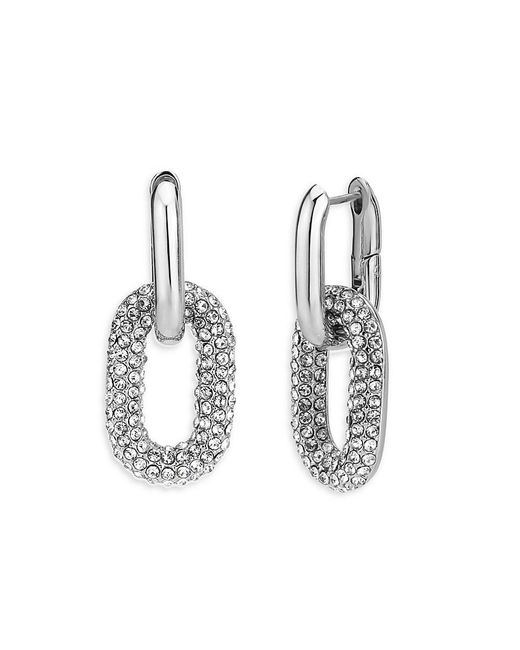 SAVIENE Metallic Color Wheel Cubic Zirconia Link Drop Earrings