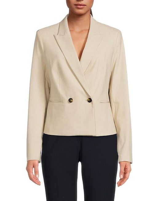 DKNY Natural Peak Lapel Blazer