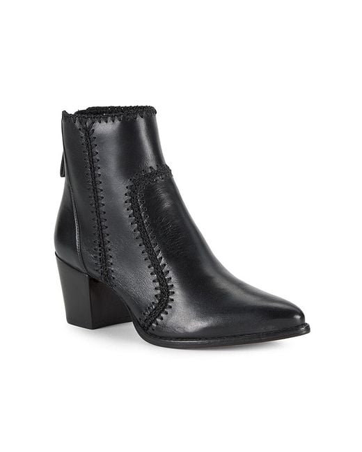 Alexandre Birman Black Benta 75Mm Leather Block-Heel Ankle Boots
