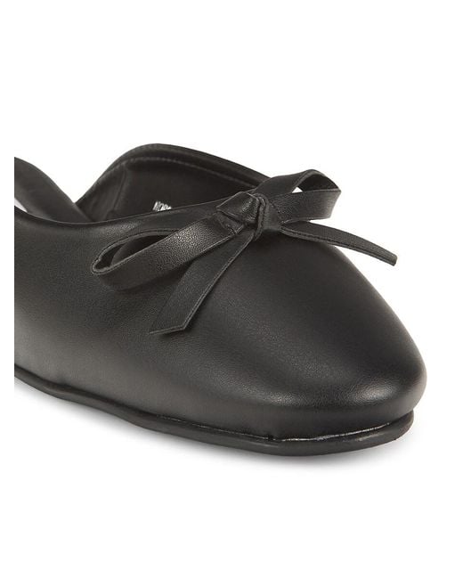 Saks Fifth Avenue Black Nora Bow Mules