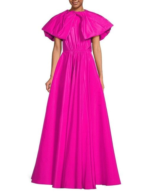 Jason Wu Pink Faille Capelet A Line Gown
