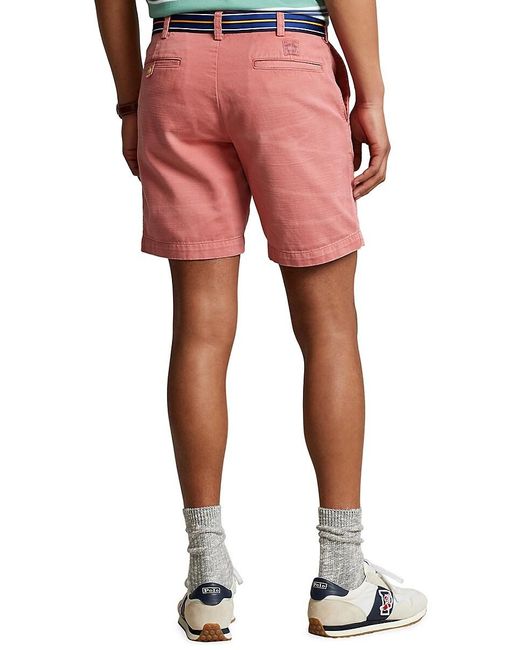 Polo Ralph Lauren Montauk Twill Flat-front Sailing Shorts in Red for Men |  Lyst Canada