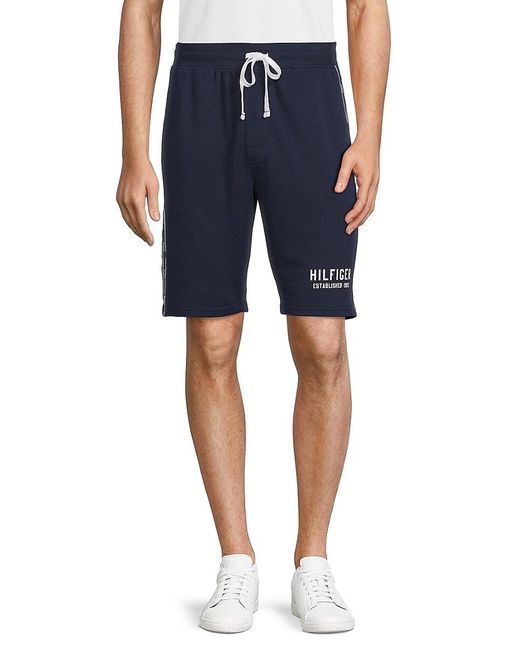 Tommy Hilfiger French Terry Shorts in Blue for Men | Lyst