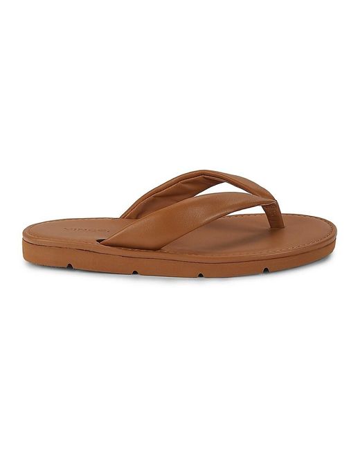 Vince Synthetic Olexa Thong Sandals in Tan (Natural) | Lyst