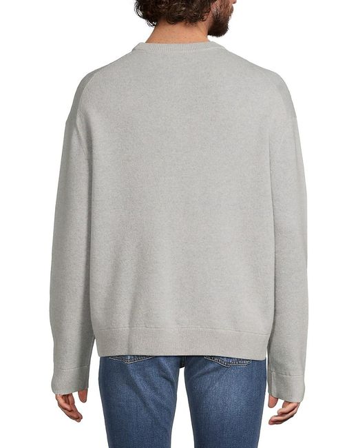Zadig & Voltaire Gray Marko Graphic Wool Sweatshirt for men